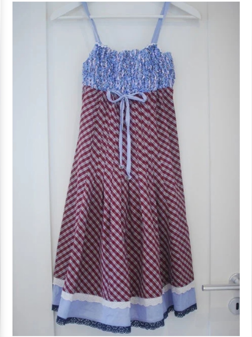 Odd Molly Plaid Smocked Cottagecore Festival Style Dress